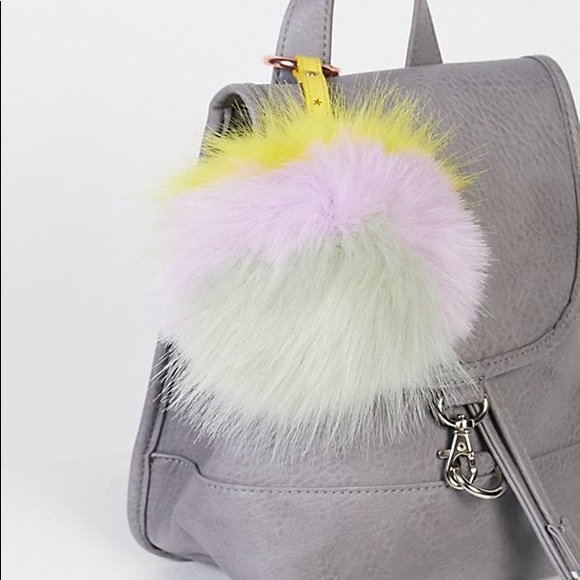 Free People Accessories - Free People XL Faux Fur Pompom Bag Charm